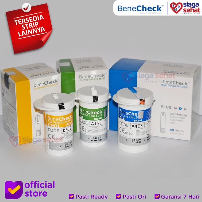 Benecheck - Test Strip Gula Darah ( Alat Kesehatan ) .