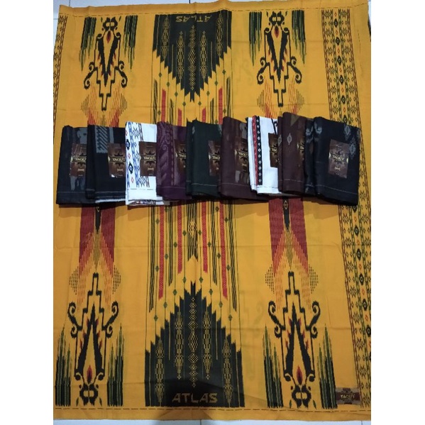 Grosir 10 pcs sarung Atlas Kembang afkir merk Yaqut kembang