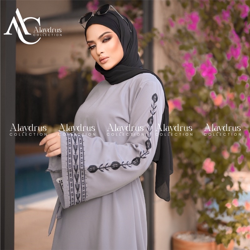 Abaya Bordir Saudi Abaya Turkey Hitam Gamis Dress Maxi Saudi 878