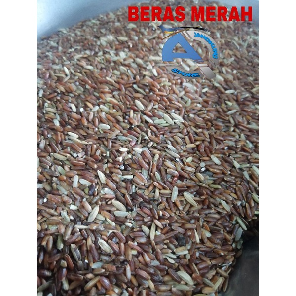 BERAS MERAH.PAKAN AYAM/BURUNG.BERAS MERAH