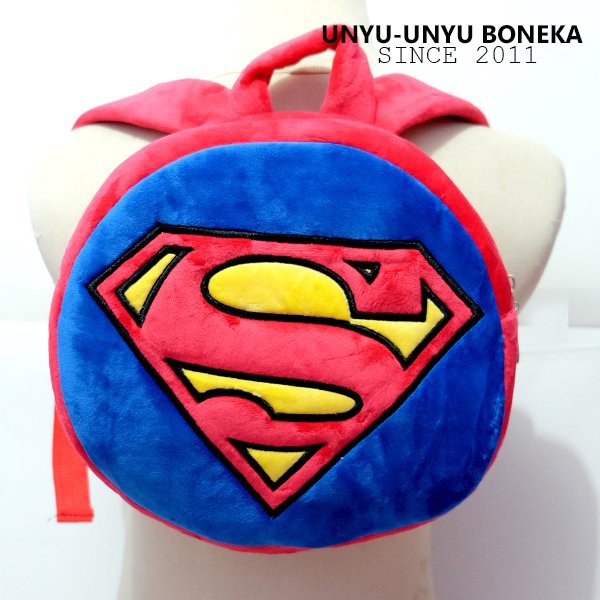 Tas ransel boneka Anak paud sekolah pozootopia doraemon minnie superman batman Spiderman