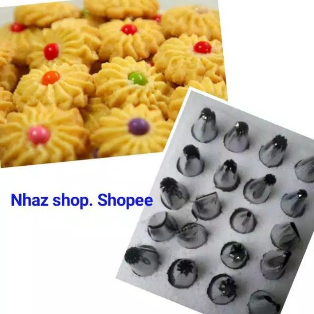 Cetakan Kue Semprit 1 Set (isi 20 Pcs)