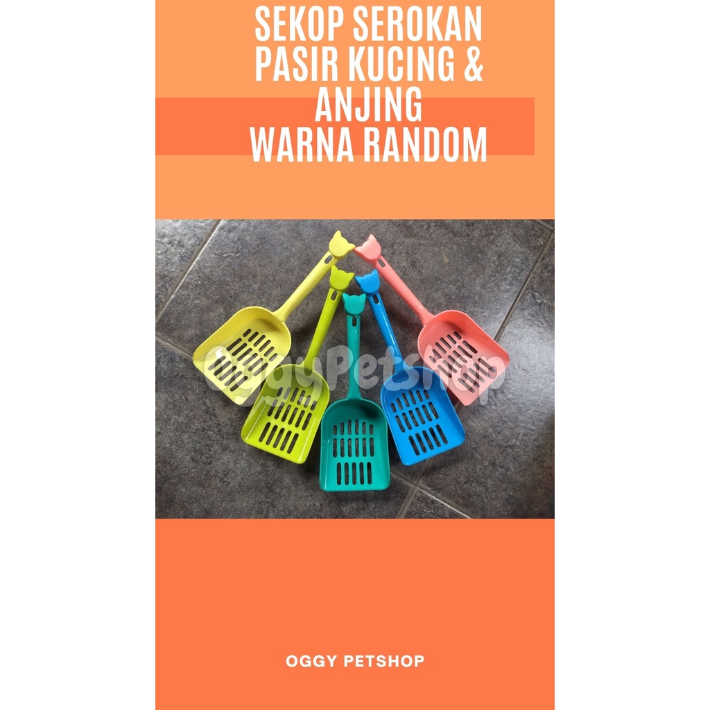 SEROKAN PASIR Sekop Untuk Kucing &amp; Anjing - 5 Warna