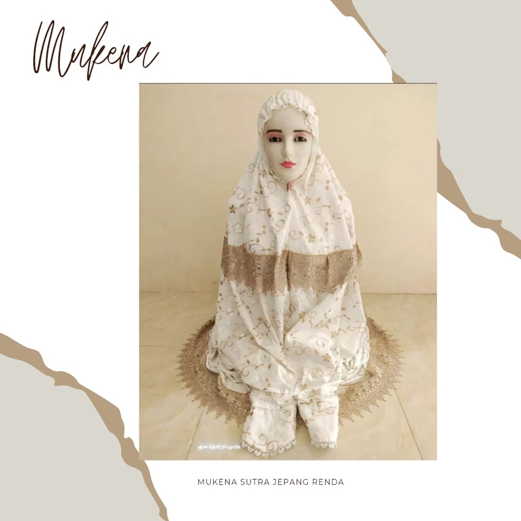 Mukena terusan dewasa , mukena terusan renda