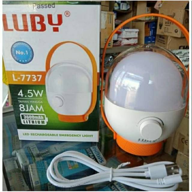 Lampu emergency LUBY L 7737 ,kualitas No.1