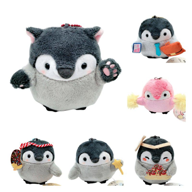 Gantungan Kunci Mainan Plush Penguin Portabel Dan Bermain Untuk Kunci Anda