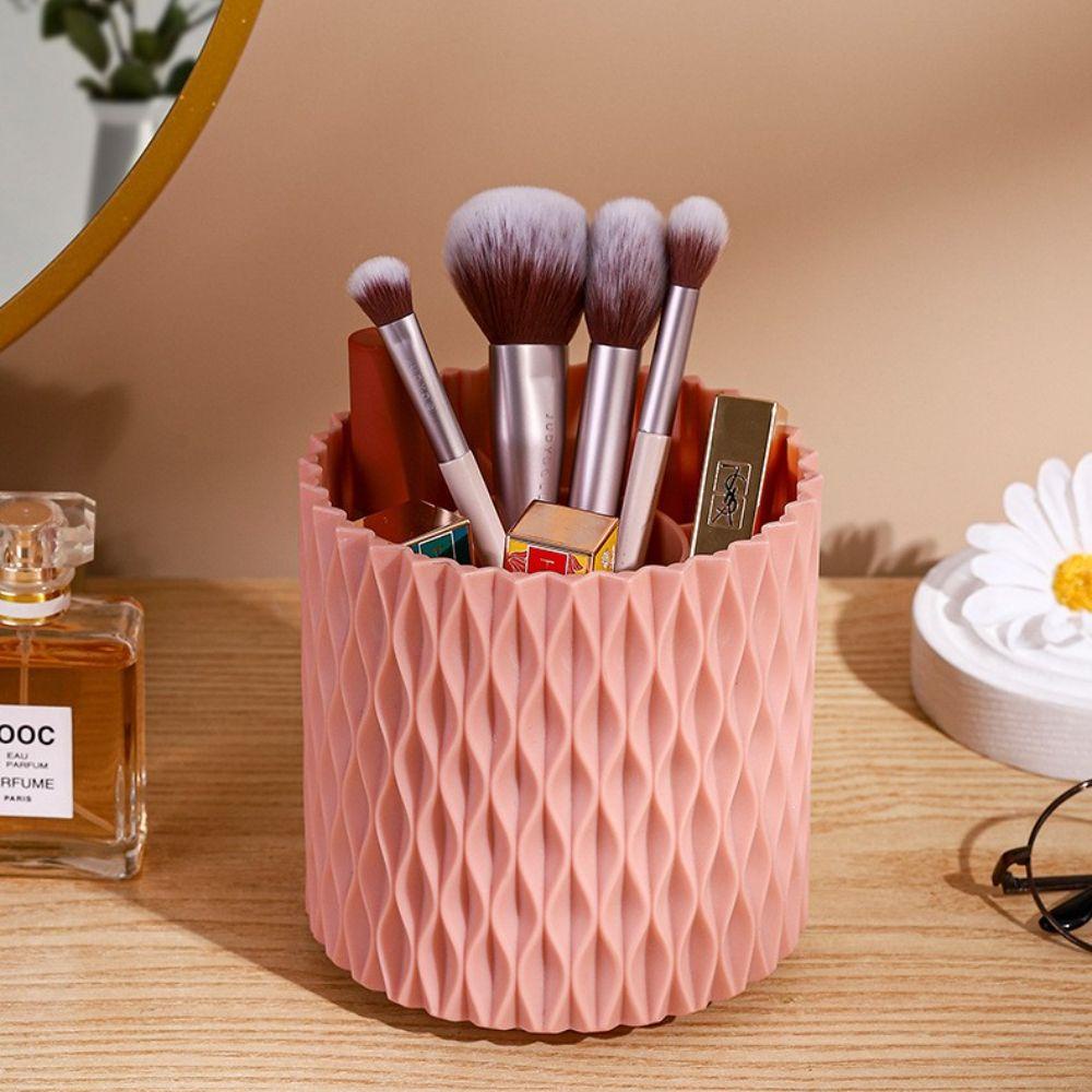 Nickolas1 Tempat Kuas Makeup Multifungsi High Quality Rotatable Maskara Lipstik Pen Organizer Brush Organizer