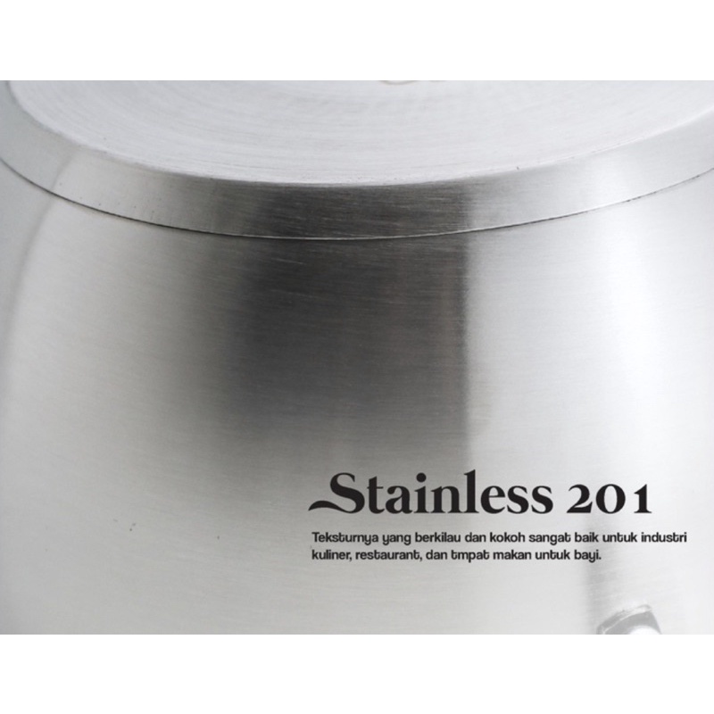 [ Komodo ] Panci Set Stainless Steel ANTI KARAT MURAH Luxury Set Komodo dengan tutup kaca - ( 5pcs)