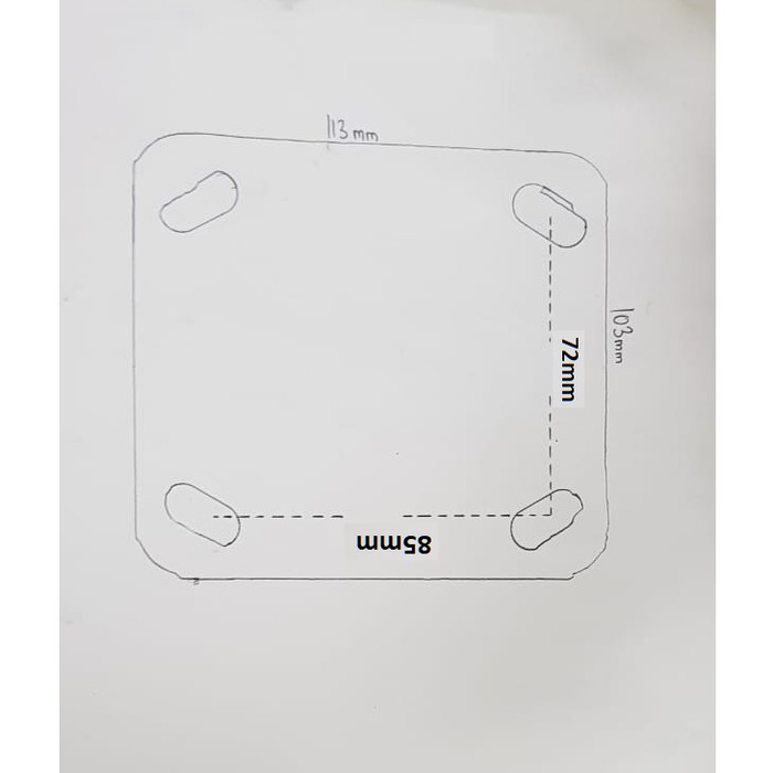 Roda Caster Troli / Trolly Pneulic Tahan Panas 5 Inch Heavy Duty Mati ( Maju Mundur ) Ranger Germany