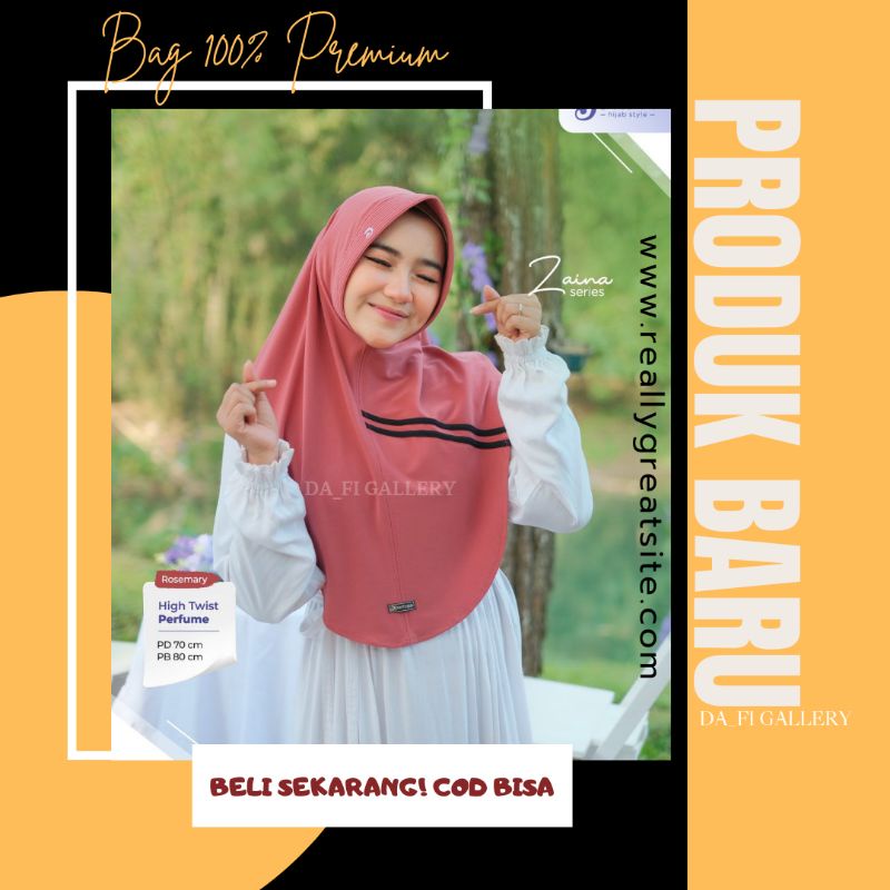 JILBAB MURAH ZAINA DAFFI HIJAB JILBAB KAOS JERSEY PARFUM  MODEL unik bahan jersey premium murah