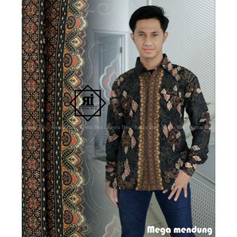 COUPLE KRMEJA BATIK COUPLE ROK BATIK MOTIF MEGA MENDUNG