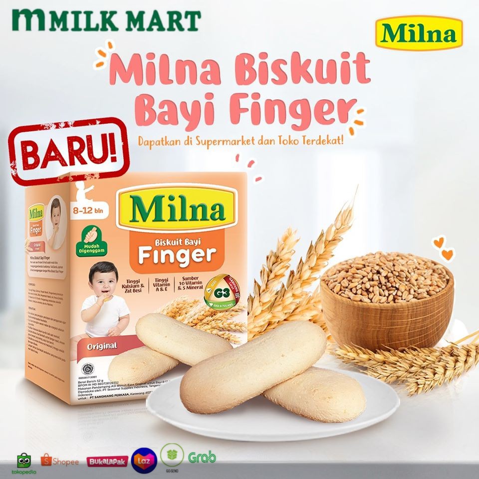 

Milna Biscuit Finger 52gr box