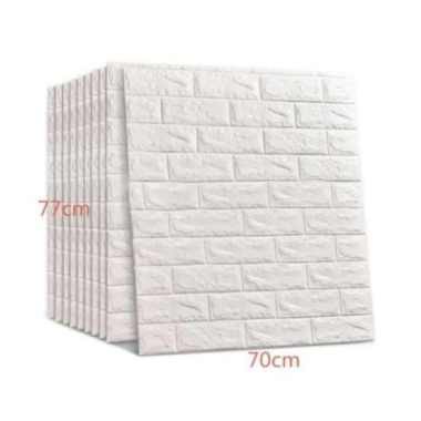 Wallpaper dinding 3D Foam Motif Batu Bata 70x77 CM Dekorasi Dinding Kamar Murah 1KG Muat 14 Lembar-70x77 1 lembar
