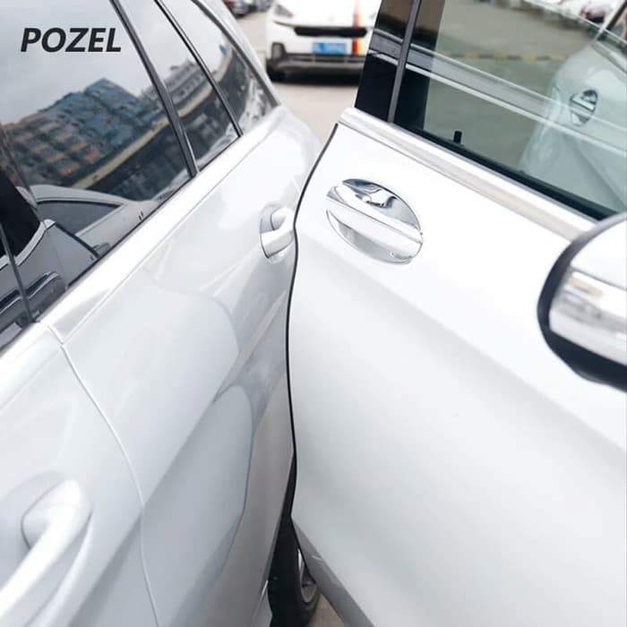Panjang 5 M Karet Lis Pintu Mobil Warna Putih List Pengaman Pelindung Pintu Mobil Dobletape