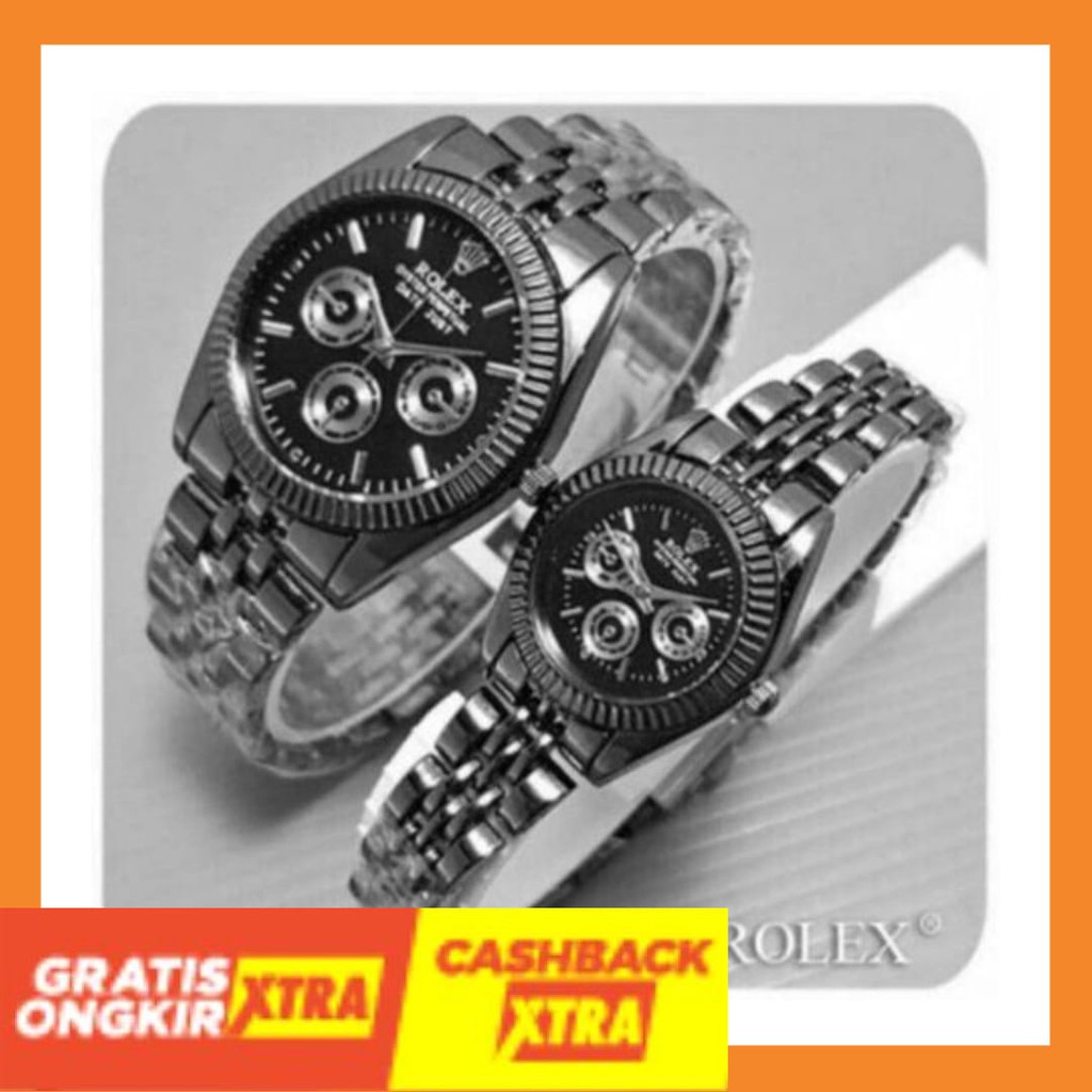 BUAT SANTAI WFH KERJA CASUAL ANAK MURAH NEW ORIGINAL/ JAM TANGAN COUPLE ROLEX RANTAI ROLEX COUPLE