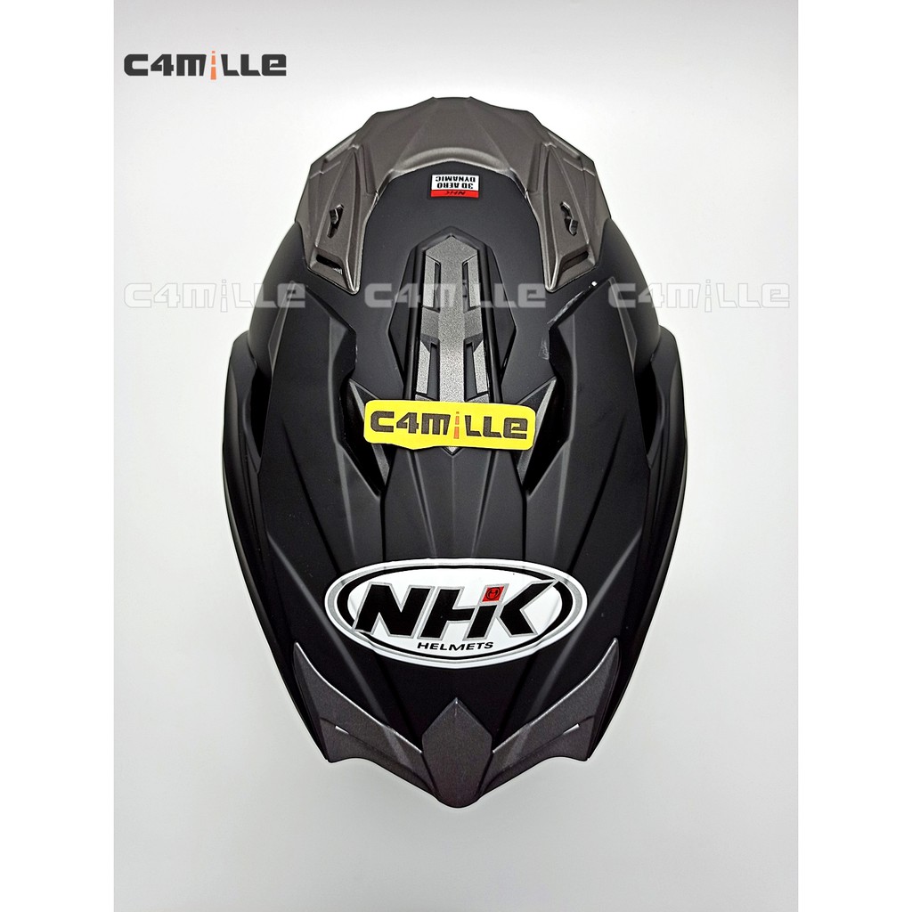 Helm Nhk Predator Crypton Black Dop Dof Double Visor Half Face Shopee Indonesia