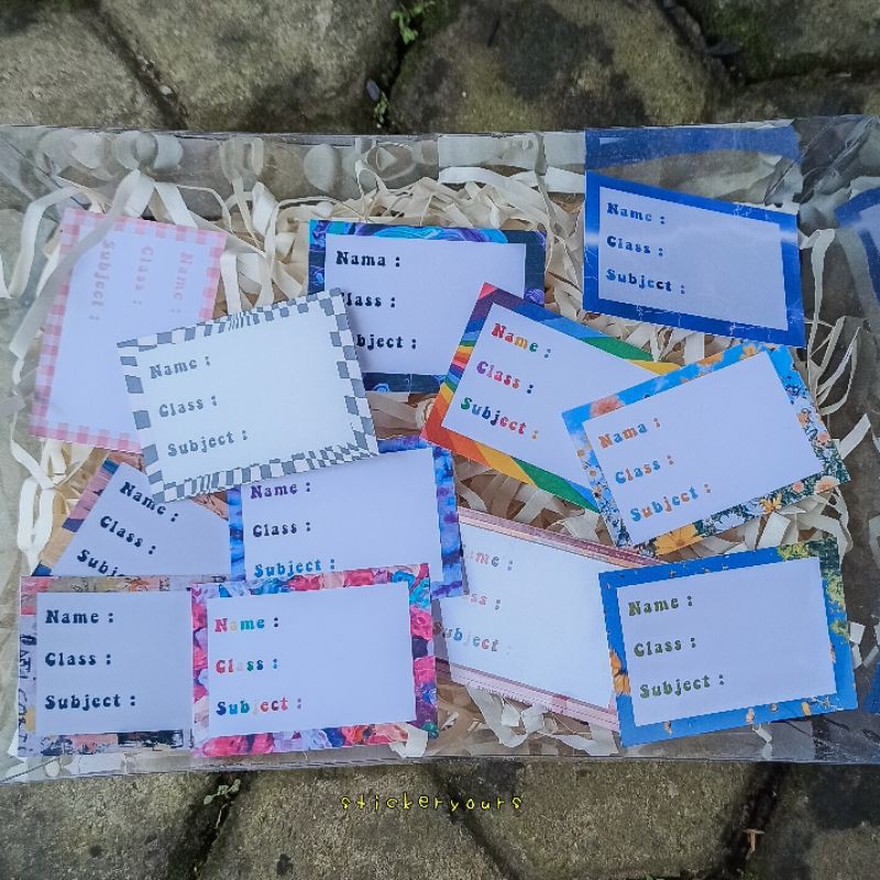 

Sticker Nama, Kelas, dan Subject Aesthetic kidcore Tumblr (12 PCS)