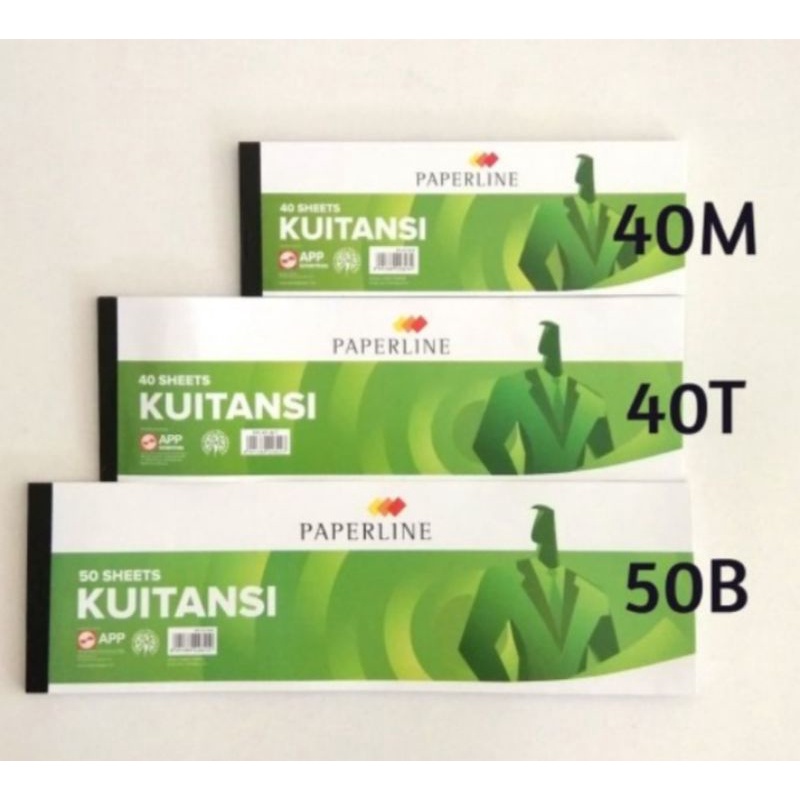 

[ pack isi 10 pcs ] Kwitansi merk paperline