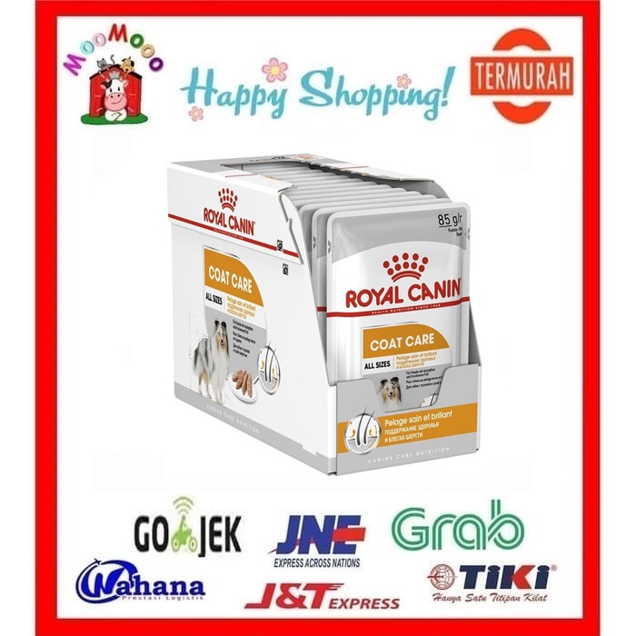 Royal Canin Coat Care 85gr - Wet Food / Makanan Basah Anjing