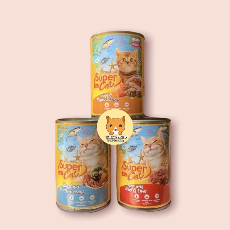 Supercat kaleng 400 Gram