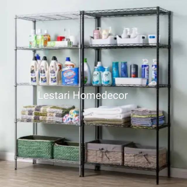 Krisbow Rak Besi Serbaguna 5 Susun

/Rak Laundry/Rak Dapur/Rak Buku/Rak Galon/Rak Roti