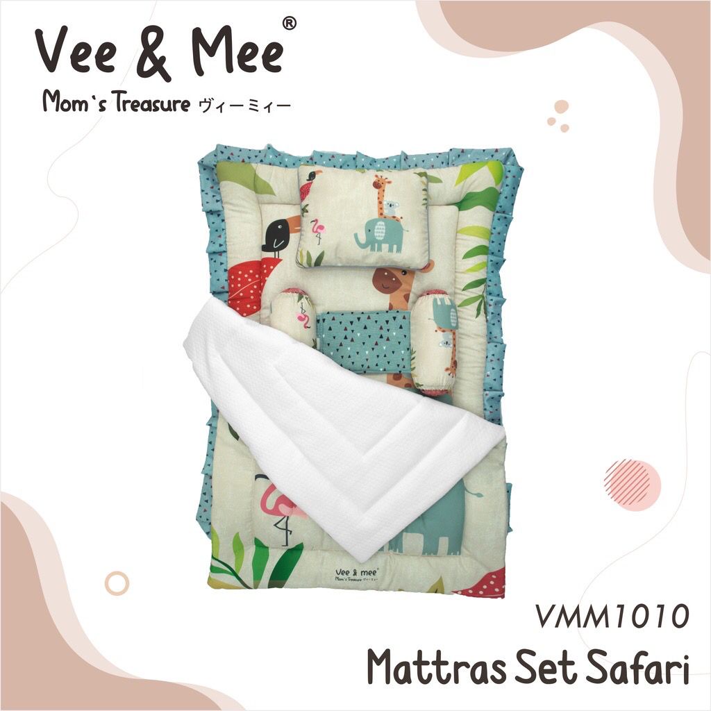 Kasur Bayi Set Bed Cover Matras Baby Vee & Mee | aby Mattress set Panda Perlengkapan Tidur Bayi Matr