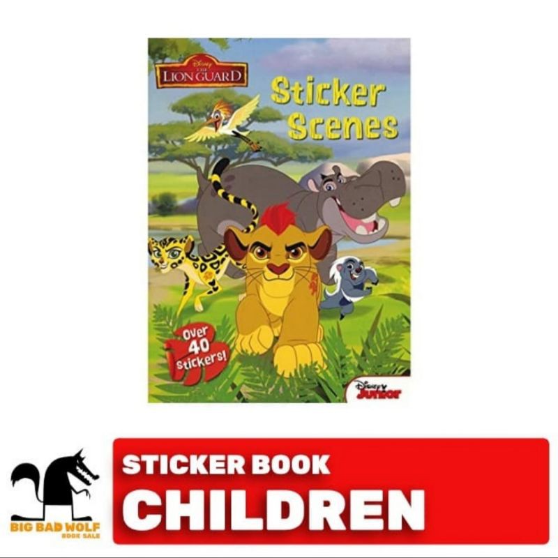 BIG BAD WOLF BOOKS ■ DISNEY THE LION GUARD : STICKER SCENES - BUKU STIKER ANAK BBW IMPORT
