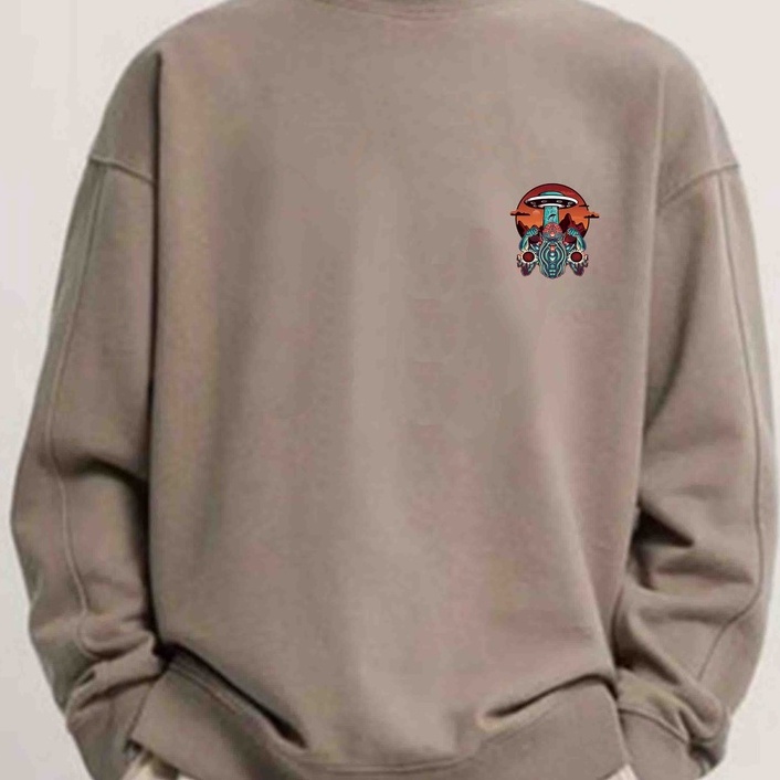 Sweater Crewneck fremdulo Pria Fleece Size M - XXL