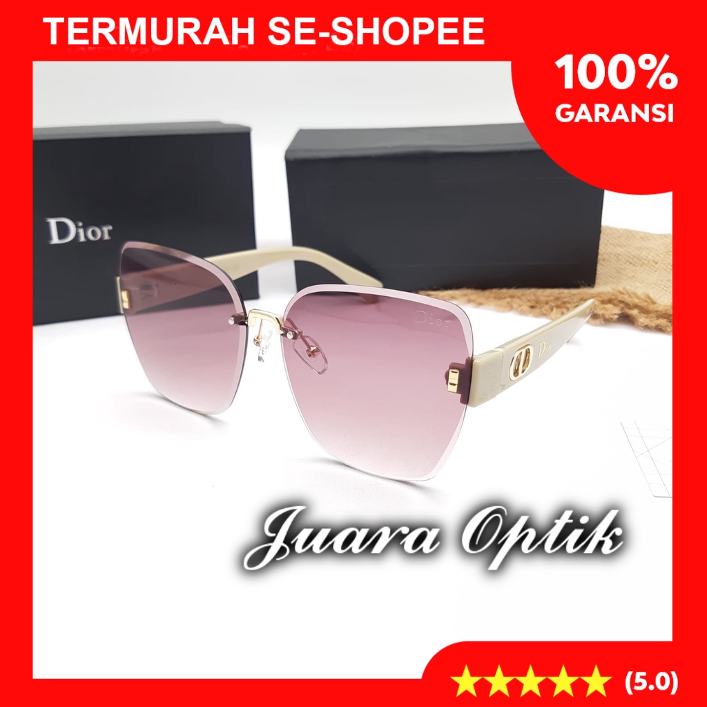 Termurah se-Shopee Kacamata Wanita D!or 23005 Size 54-15-145 Fashion Cewek Kekinian Mewah