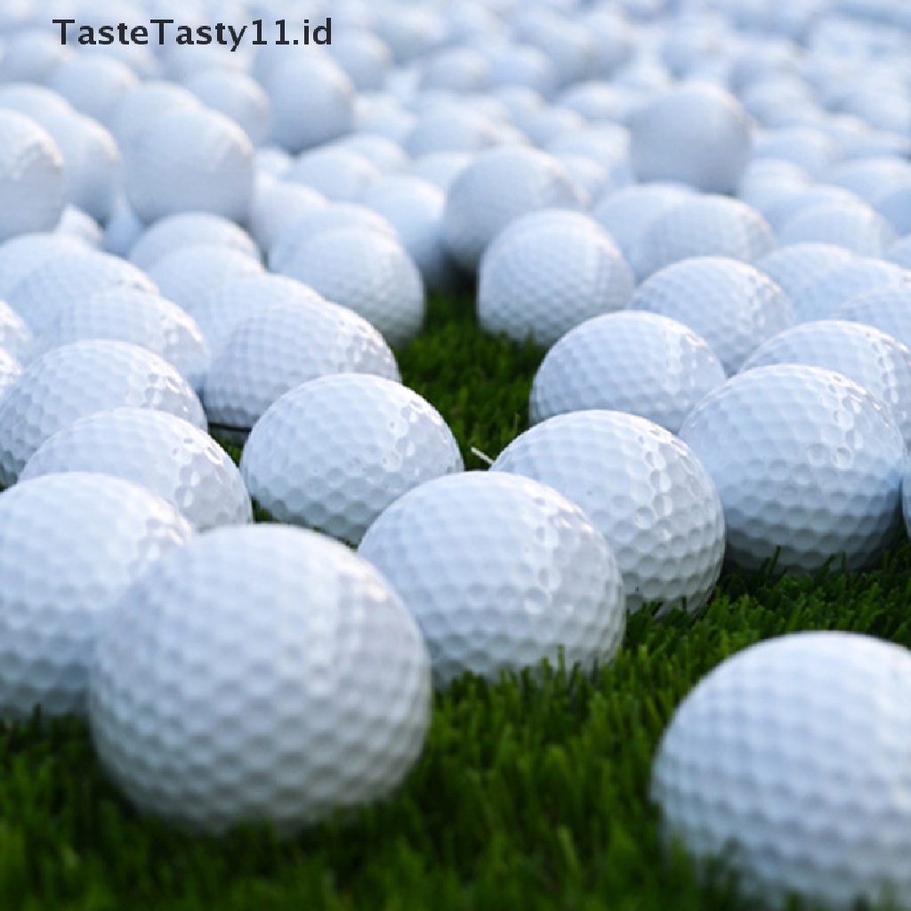 Tastetasty Bola Golf Portable Bentuk Bulat Warna Putih