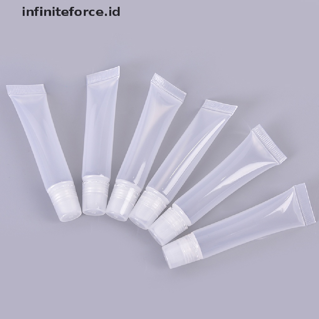 (Infiniteforce.Id) 20pcs / Set Botol Tube Kosong 8ml Untuk Lipstick / Lip Gloss / Lip Balm