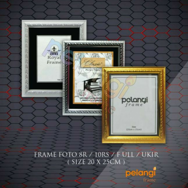 Jual Bingkai Foto 8R Tepi/10R Full (20x25cm) Ukir | Shopee Indonesia