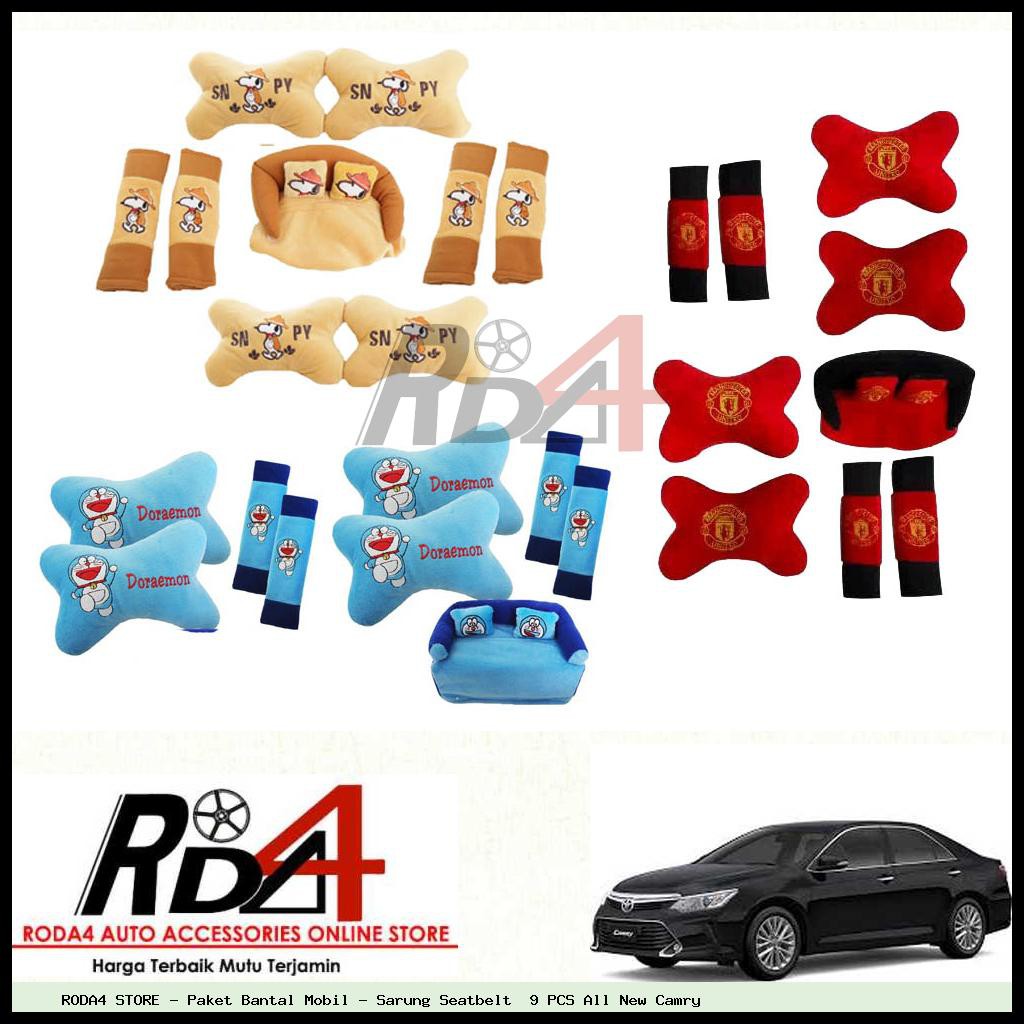 Paket Bantal Mobil - Sarung Seatbelt  9 PCS All New Camry