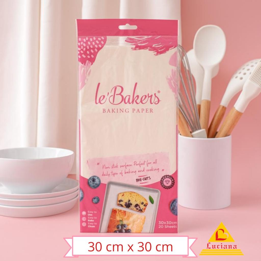 Le Bakers Baking Paper -  Sudah Dipotong (Parchment Paper Kertas Roti Anti Lengket)