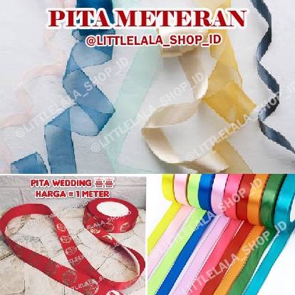 

Pita Satin meteran/pita kado Ribbon/pita satin per meter/hiasan hampers/chinese wedding/pita silk nikah/Christmas/natal/organdi/organza/pita kain/bowtie/pita kado/pita organdi/pita transparan/pita parcel lebaran/hampers/silk ribbon/sangjit/shuang xi