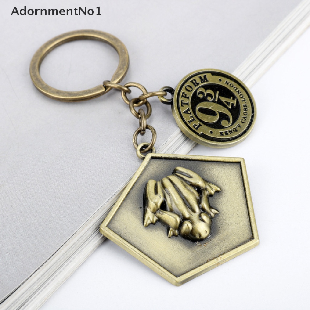 (AdornmentNo1) Gantungan Kunci Bentuk Katak Film Coklat Platform 9-3 / 4 Charms