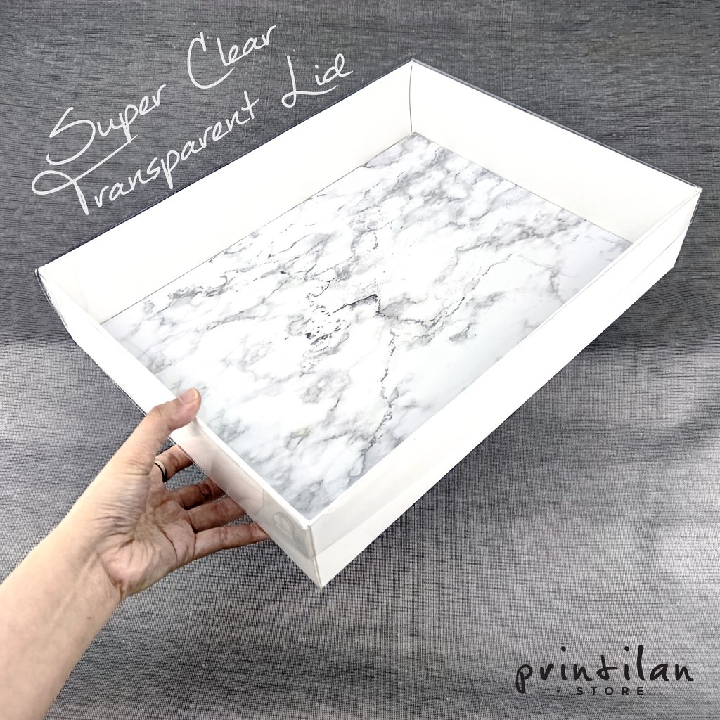 [PAKET 4 PCS] BOX LETTER CAKE 30x40 CM [BOX SAJA] /DUS KUE PUTIH TEBAL