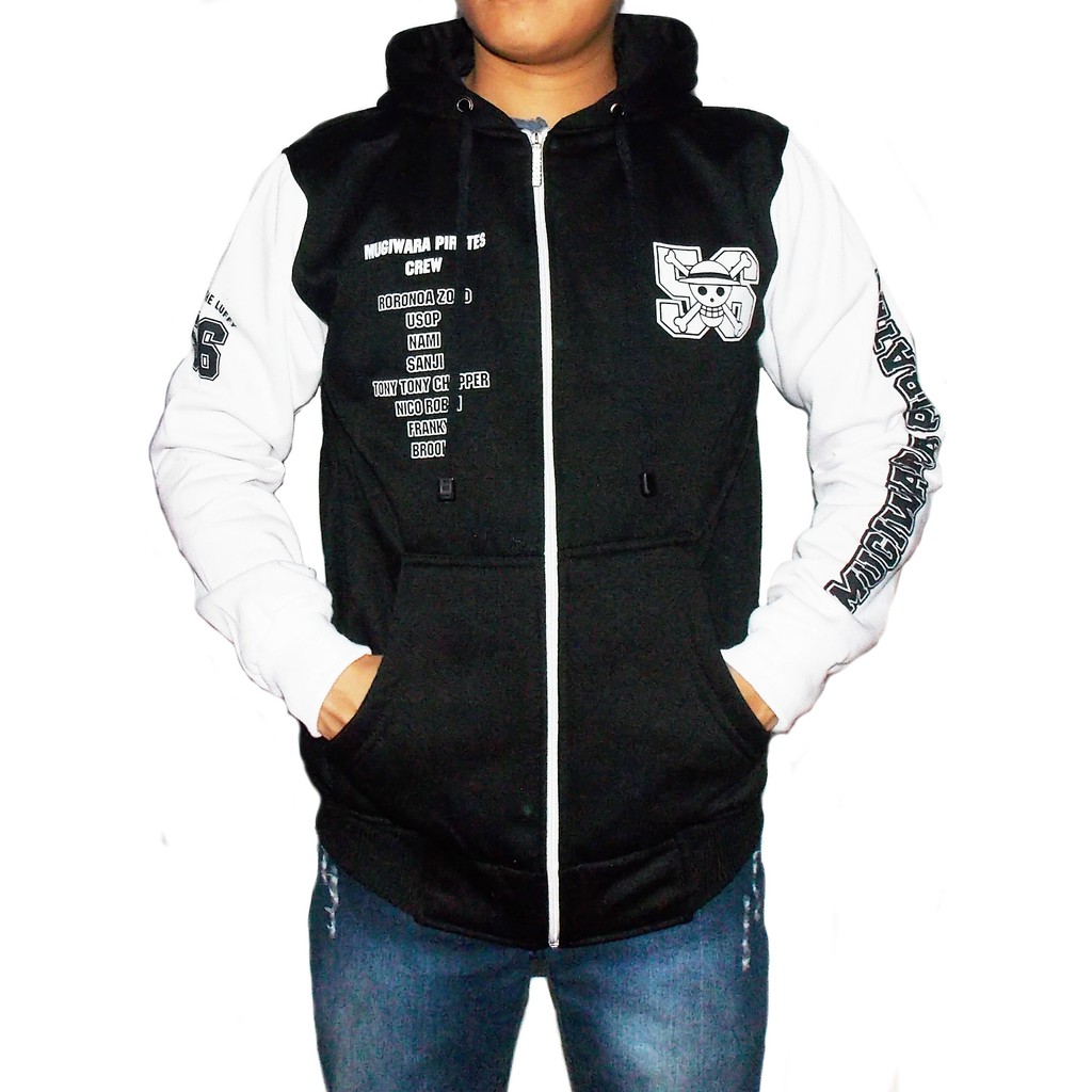 Jaket One Piece Mugiwara Pirates Crew - Sweater Hoodie Mugiwara Pirates crew - Jaket Mugiwara