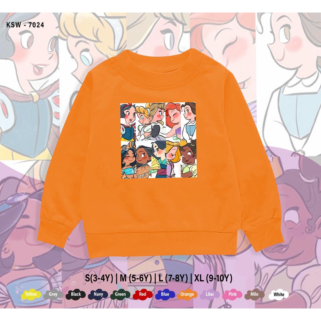 SWEATER KIDS/DISNEY FAMILY/1-10 TAHUN/BAHAN FLEECE PREMIUM/ADEM/REAL PICTURE