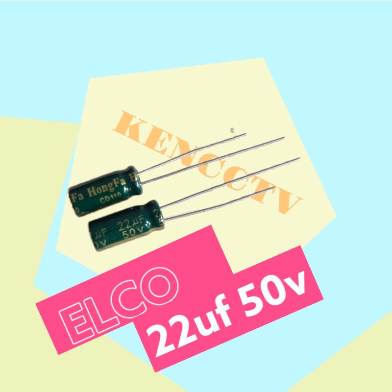 elco 22uf 50v (HARGA 20PCS)