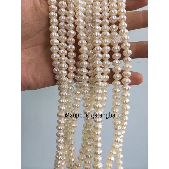 Mutiara Sintetis BAKPAO 8MM WHITE PEARL TULANG manik aksesoris PAYET