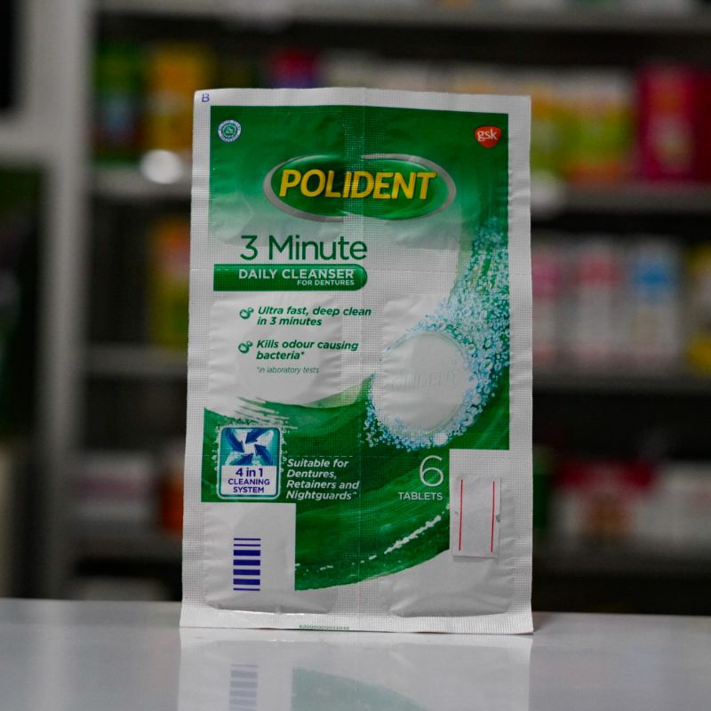 Polident Pembersih Gigi Palsu