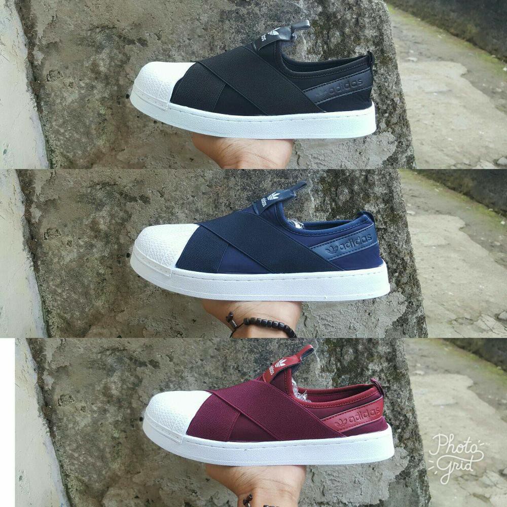 Promo sepatu slipon wanita adidas superstar Murah