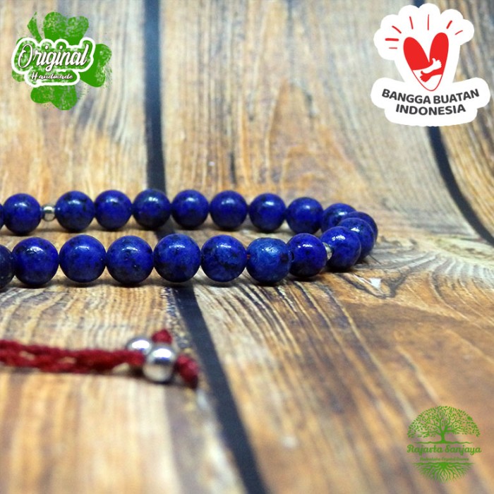 Tasbih 33 Butir Batu Lapis Lazuli 6 Mm