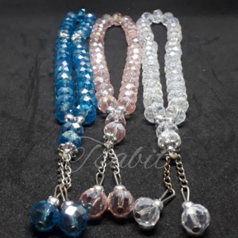 tasbih kristal 33 / tasbih kristal cantik