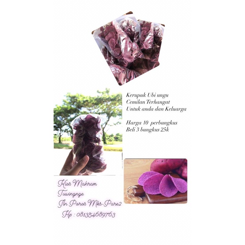 

kerupuk ubi ungu