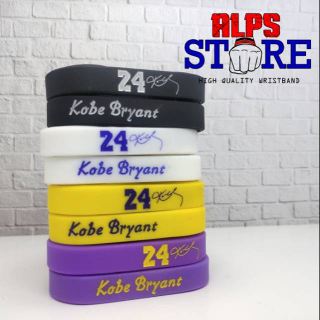 Kobe Bryant Gelang karet NBA wristband bracelet rubber