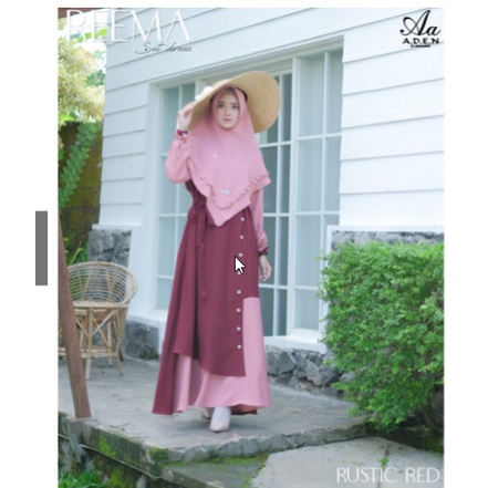 Terbaru Gamis Muslimah Aden Reema Lassie Zara Premium Gamis Set Hijab Khimar