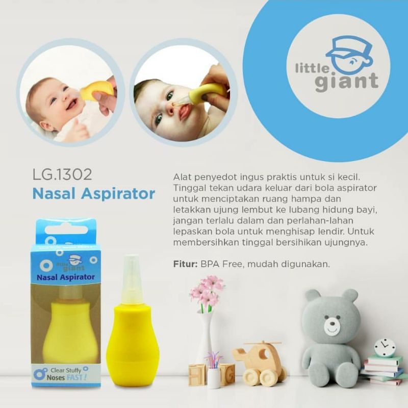 LITTLE GIANT Nasal Aspirator Tekan | Pembersih Ingus Bayi