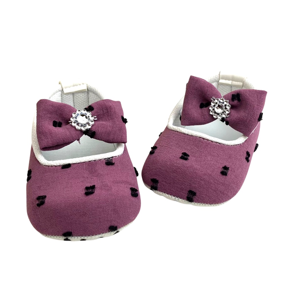 TAMAN SEPATUKU-SEPATU BAYI BABY PREWALKER PITA POLCA ANAK PEREMPUAN 0-12 BULAN FPX24